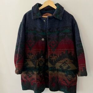 Vintage Woolrich Navajo Jacket - boho western Multicolor Patterned Coat